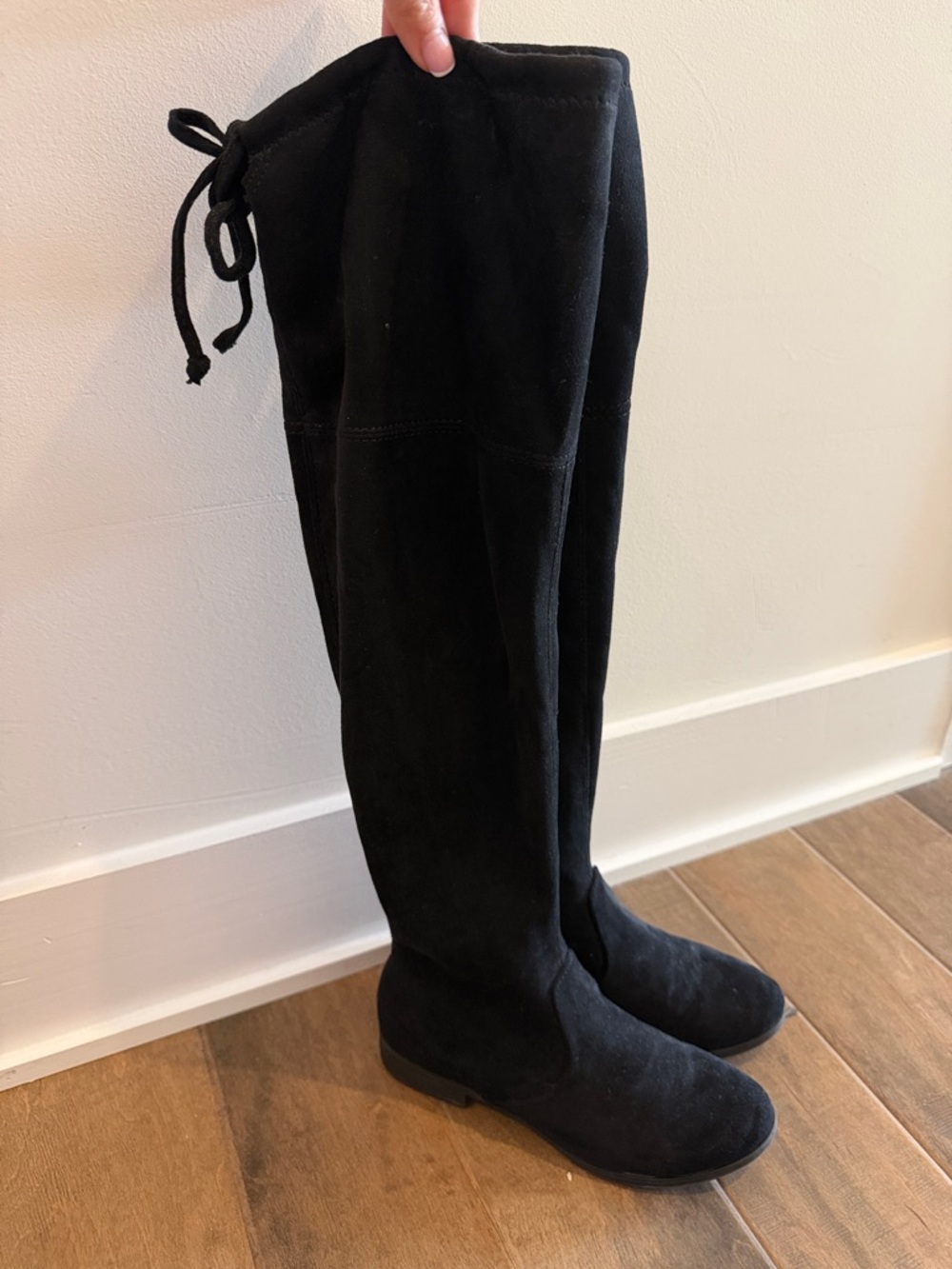 No Boundaries Black Over-the-Knee Heeled Boots